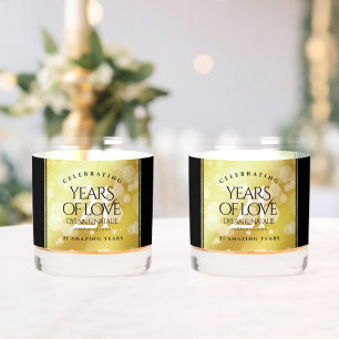 Verre À Whisky 21ème anniversaire de Mariage en laiton