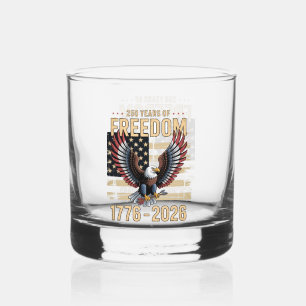 Verre À Whisky 250 Ans d'Aigle Patriotique de l'Anniversaire de l