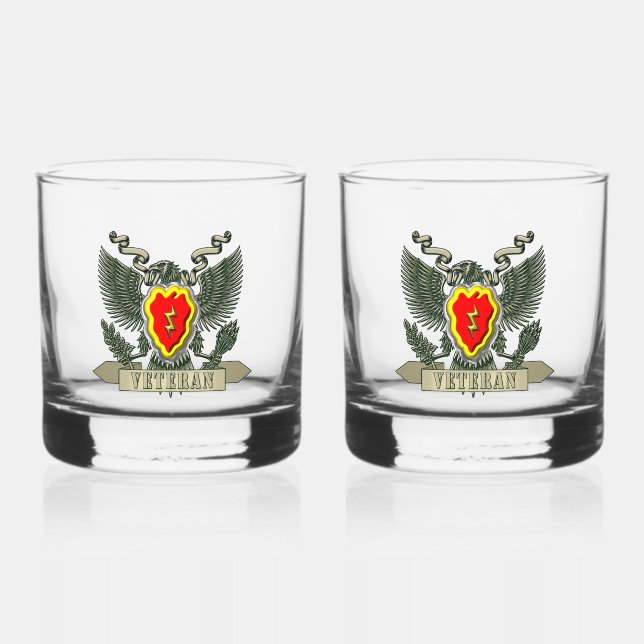Verre À Whisky 25e division d'infanterie Vétérinaire (Recto)