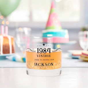 Verre À Whisky 40e anniversaire Vintage 1984 Whiskey Glass