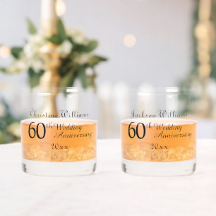Verre À Whisky 60e anniversaire du Mariage Diamond