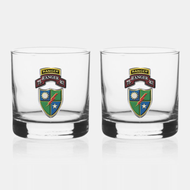 Verre À Whisky 75e régiment de Rangers (Recto)
