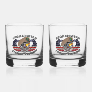Verre À Whisky 75e Régiment de Rangers Afghanistan Vétéran