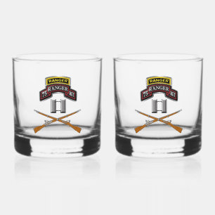Verre À Whisky 75e Régiment de Rangers Capitaine CPT