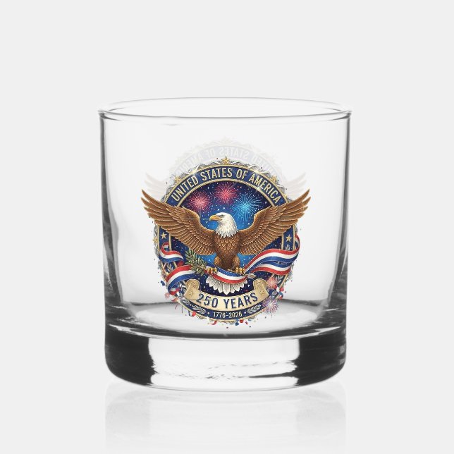 Verre À Whisky Aigle Crest des États-Unis (Recto)