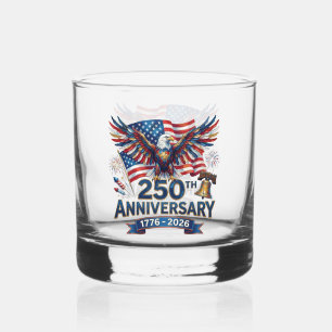 Verre À Whisky Aigle et feux d'artifice du 250e anniversaire