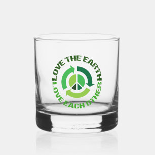 Verre À Whisky Aimer La Terre Activiste De l'environnement