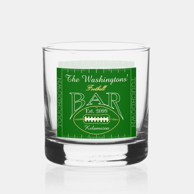 Verre À Whisky Amusants American Football Bar Drinkware Rocks (Recto)