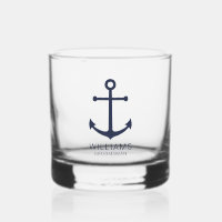 Ancre Bleue marine Nautique Groomsmen personnalisé