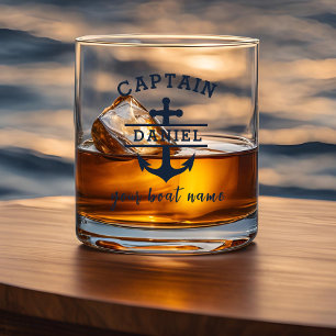 Verre À Whisky Ancre nautique du capitaine sur mesure