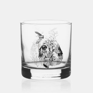 Verre À Whisky Anglais Setter, Chasse à la bécasse