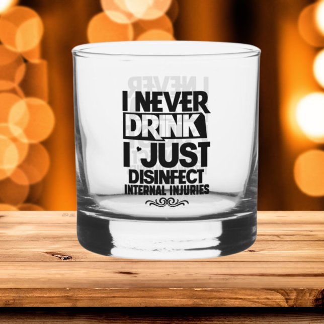 Verre À Whisky Art du mot amusant (Créateur téléchargé)
