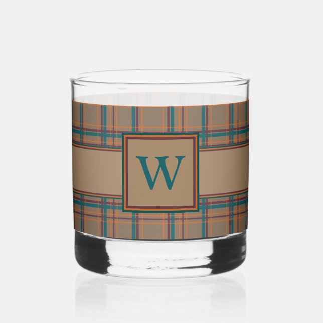 Verre À Whisky Automne Chic Plaid (Recto)