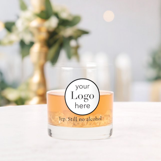 Verre À Whisky Barre simple de sobre de logo (Insitu (Mariage))