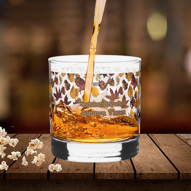 Verre À Whisky Besties Brews et vues d'automne (Créateur téléchargé)