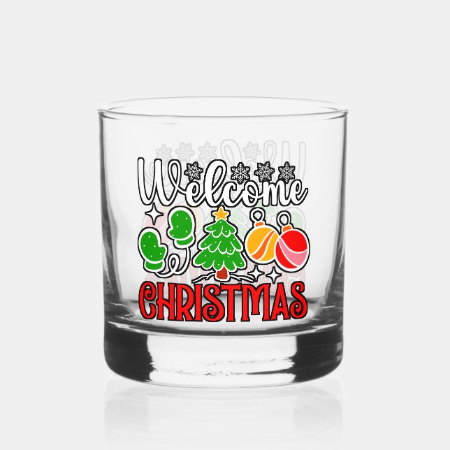 Verre À Whisky Bienvenue Noël-23758  (Recto)