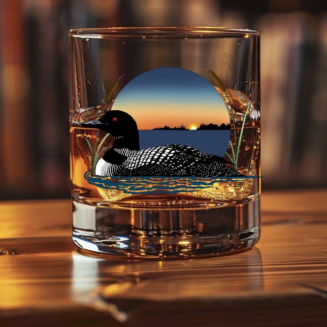 Verre À Whisky Bleu couché de soleil (Créateur téléchargé)