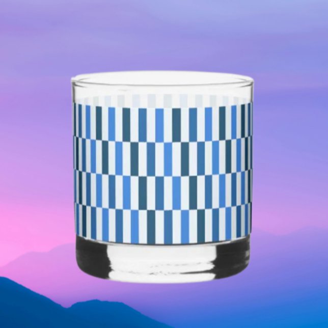 Verre à whisky Blue Line Flow Rocks  (Créateur téléchargé)