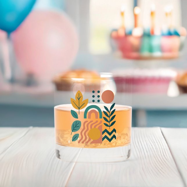 Verre À Whisky Boho moderne Abstrait Nature Wall Art (Insitu (Baby Shower))