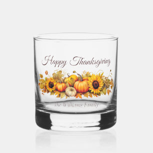 Verre À Whisky Bon thanksgiving Vintage Citrouilles Automne perso