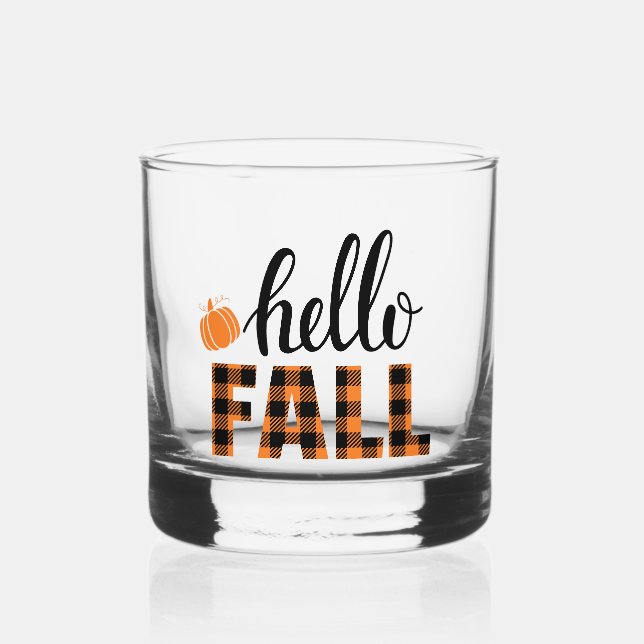 Verre À Whisky Bonjour automne (Recto)