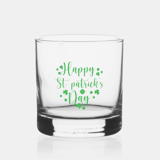 Verre À Whisky Bonne Saint Patrick's Day (Recto)