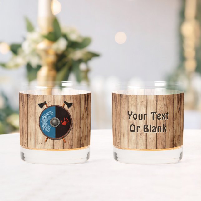 Verre À Whisky Bouclier viking et axes (Insitu (Mariage))