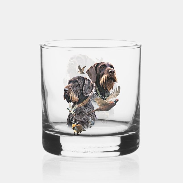 Verre À Whisky Braque allemand à poil dur (Recto)