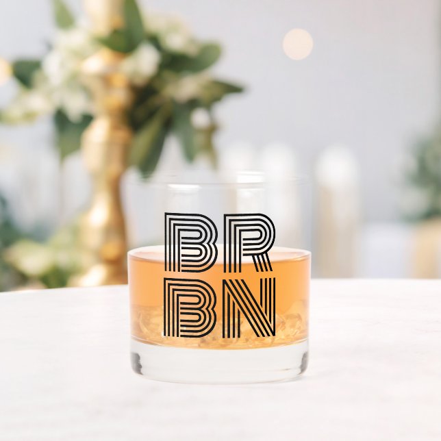 Verre À Whisky BRBN Bourbon Hunter Whiskey Collector (Insitu (Mariage))