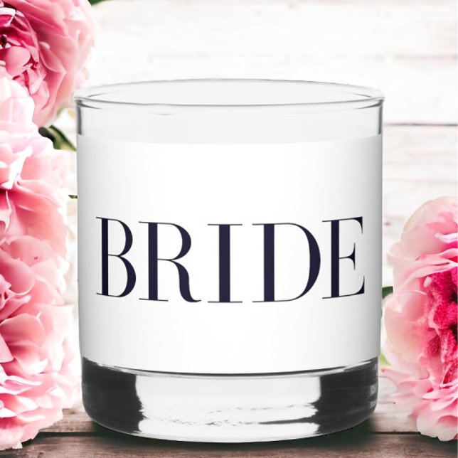 Verre À Whisky Bride moderne personnalisée (Créateur téléchargé)