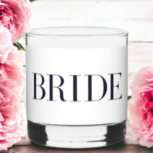 Verre À Whisky Bride moderne personnalisée