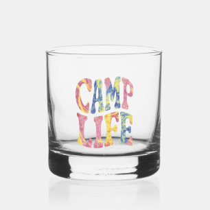 Verre À Whisky Camping Filles d'été Camp Life Tie-Die Rétro
