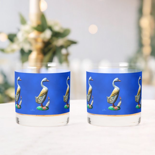 Verre À Whisky Canards patinés en bois (Insitu (Mariage))