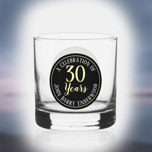 Verre À Whisky Célébration d'anniversaire 30 ans (Créateur téléchargé)