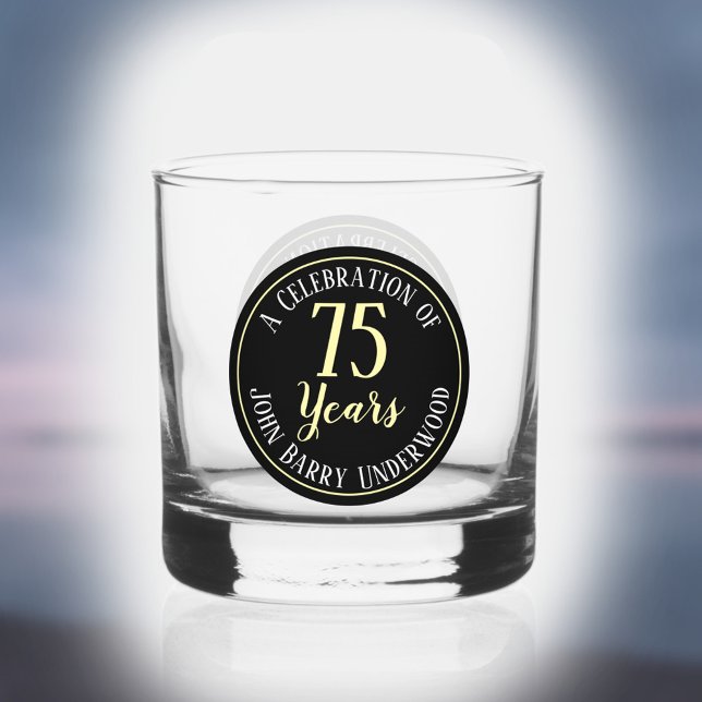Verre À Whisky Célébration d'un 75e anniversaire (Créateur téléchargé)