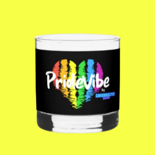 Verre À Whisky Célébrez avec Cœur Arc-en-ciel : PrideVibe