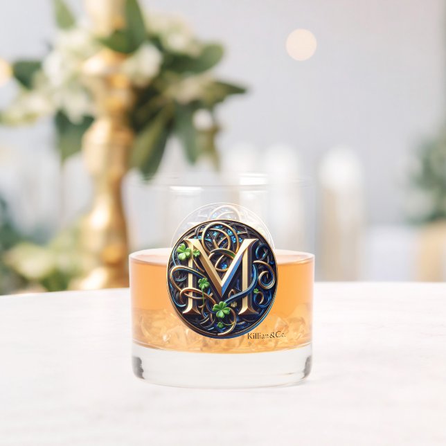 Verre À Whisky Celtic Monogram Rocks Glass Set (Insitu (Mariage))