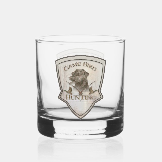 Verre À Whisky Chasse aux oiseaux de jeu (Recto)