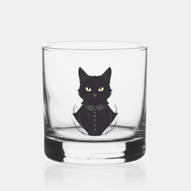 Verre À Whisky Chat noir enchanté de Salem (Recto)