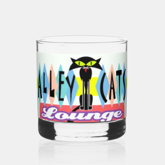 Verre À Whisky "Chats de ruelle" (Recto)