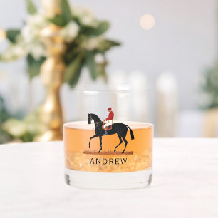 Verre À Whisky Cheval de course Derby Jockey Style Vintage