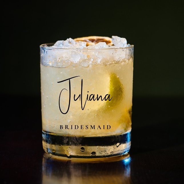 Verre À Whisky Chic Bridesmaid (Créateur téléchargé)