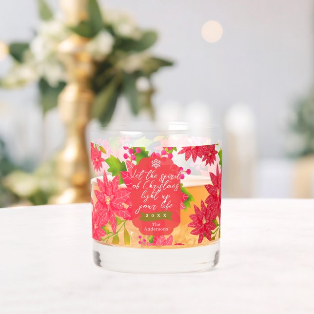 Verre À Whisky Christmas Poinsettia (Insitu (Mariage))