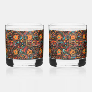 Verre À Whisky Cobalt Enigmatique "Empreinte Ancestrale Intempore