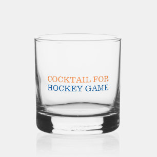 Verre À Whisky Cocktail pour Hockey Game Couleurs d'équipe person