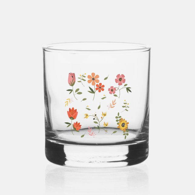 Verre À Whisky collection de fleurs (Recto)