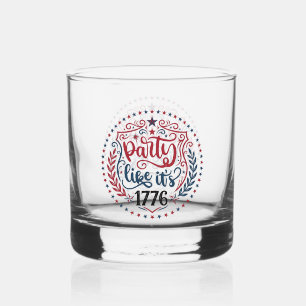 Verre À Whisky Conception de célébration rétro patriotique