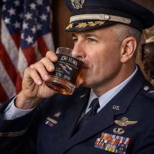 Verre À Whisky Conception du tribut patriotique pour les 250 ans