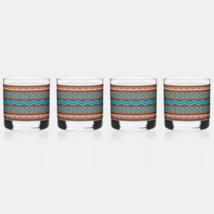 Verre À Whisky Conception géométrique de style sud-ouest de Camer