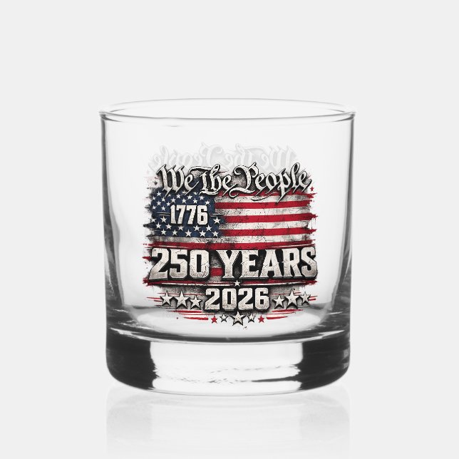 Verre À Whisky Conception pour le 250e anniversaire de « Nous, le (Recto)